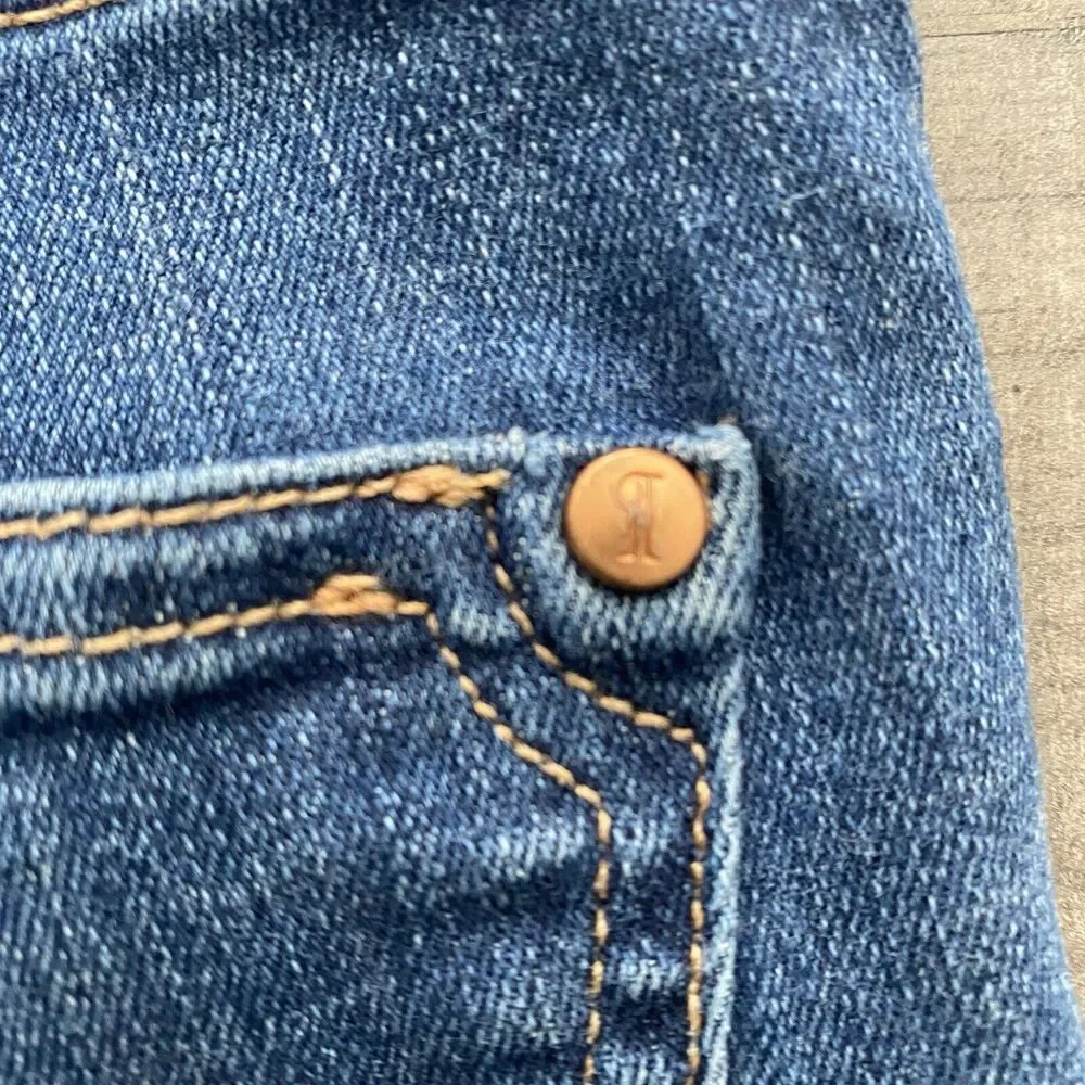 Pilcro And The Letterpress Jeans Womens 29 STET Dark Wash Mid-Rise‎ Regular Fit